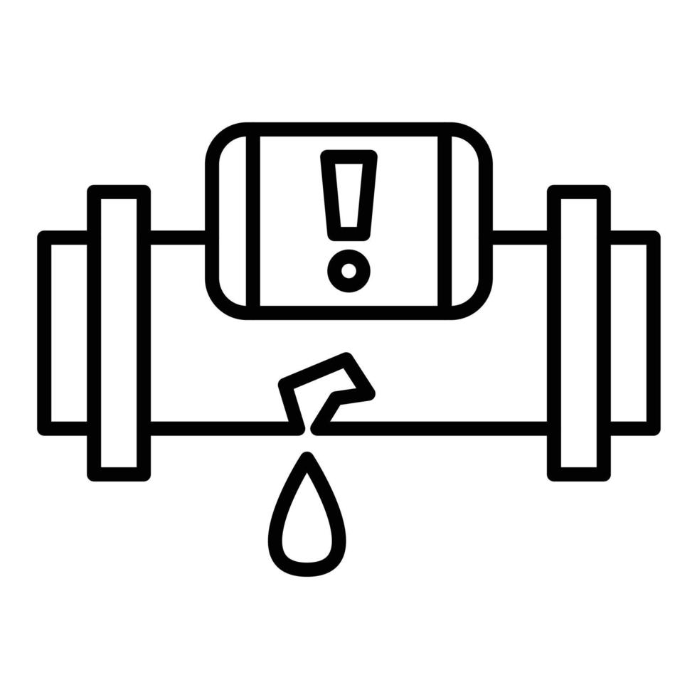 Leak Detector Line Icon vector