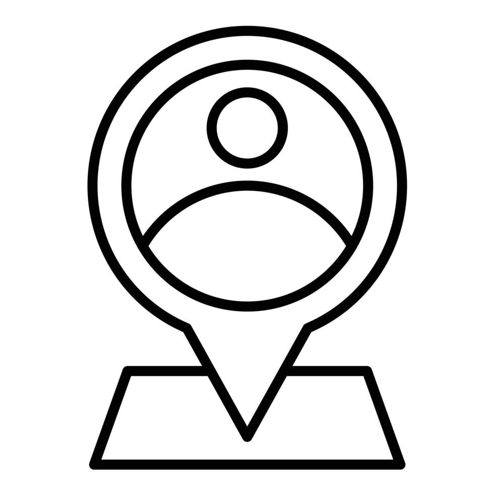 Marker Line Icon vector