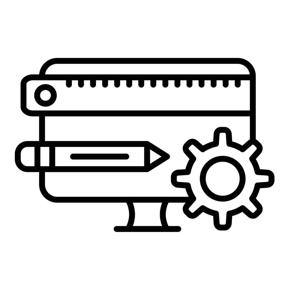 Product Management Line Icon vector