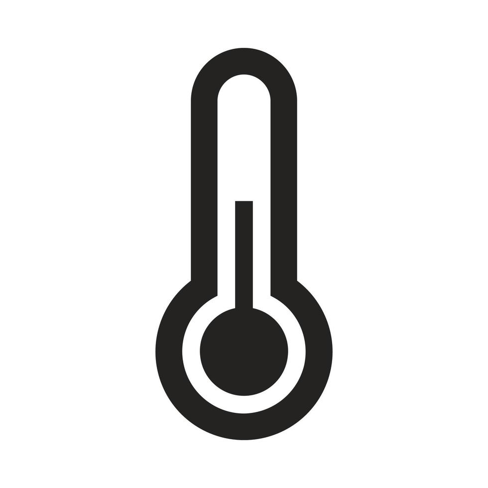 icono de termómetro, comprobador de temperatura corporal. vector