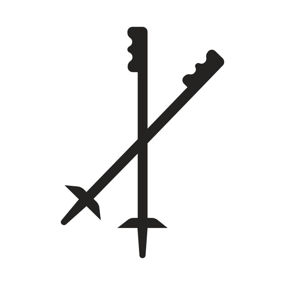 climbing stick icon vector