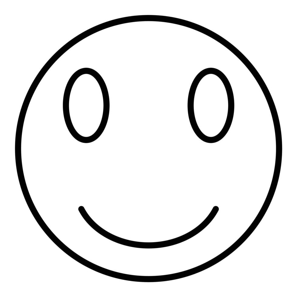 Grinning Face with Smiling Eyes Line Icon vector