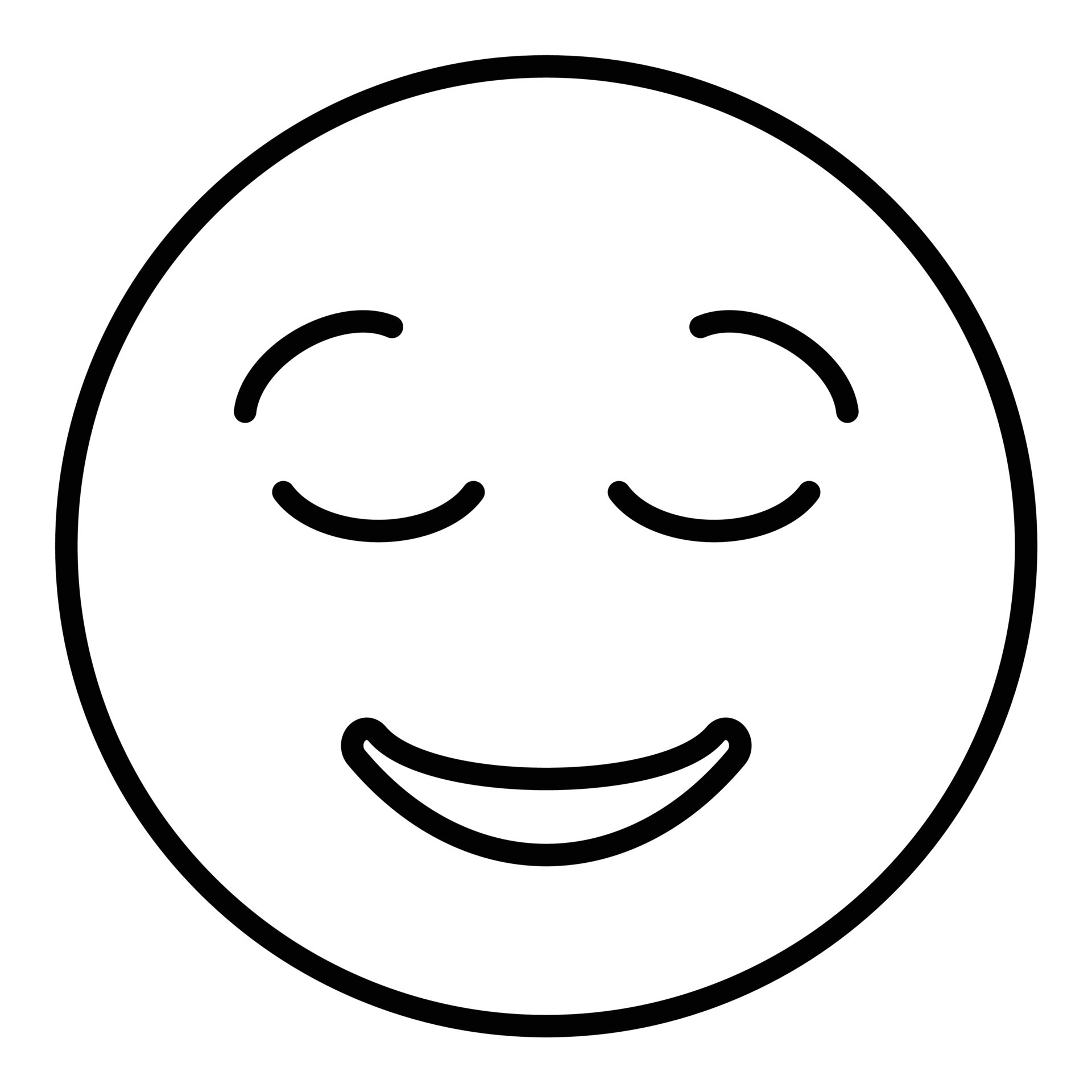 Relieved Face Line Icon 7570941 Vector Art at Vecteezy