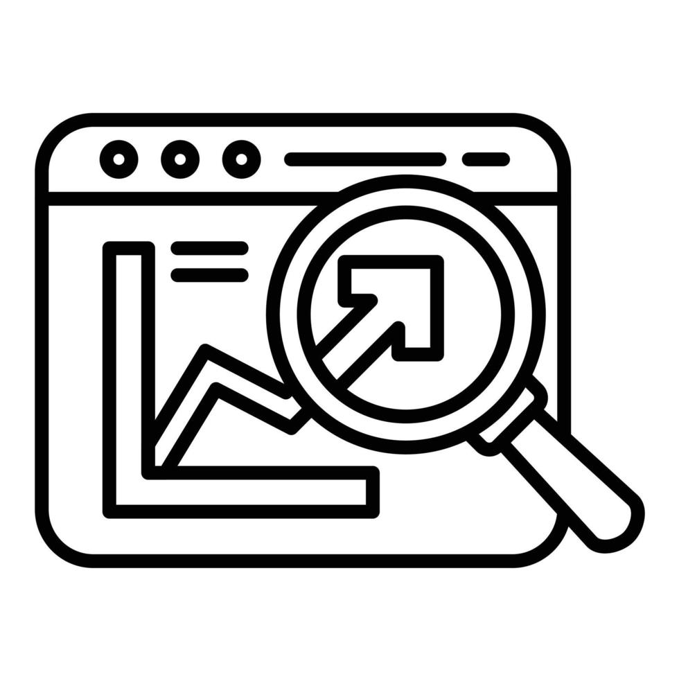 Website Seo Line Icon vector