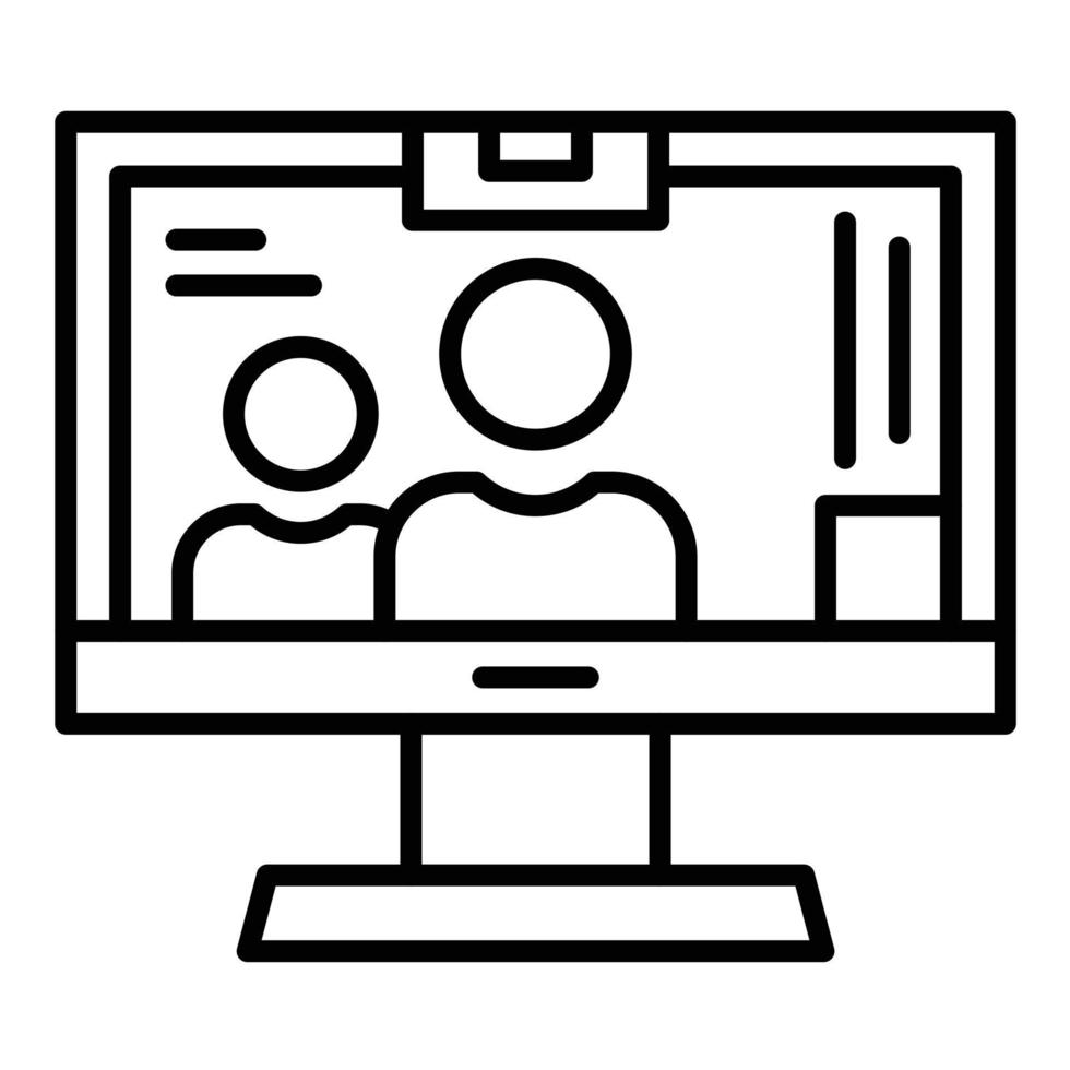 Webcam Line Icon vector