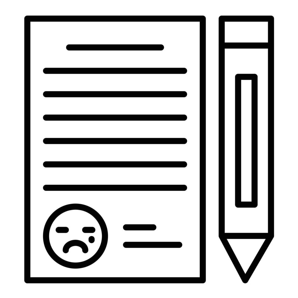 Apology Line Icon vector