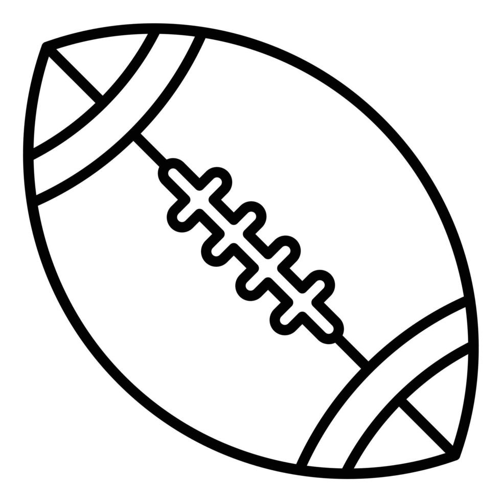 Rugby Line Icon vector