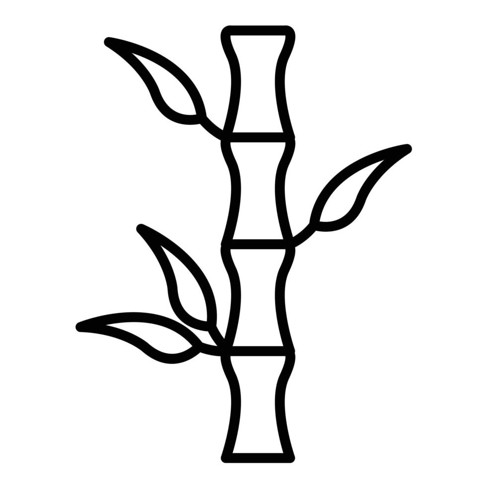 Sugar Cane Line Icon vector