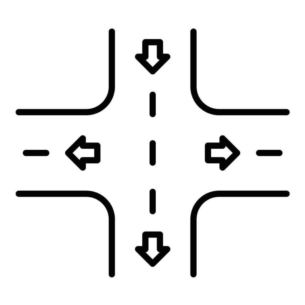 Street Line Icon vector