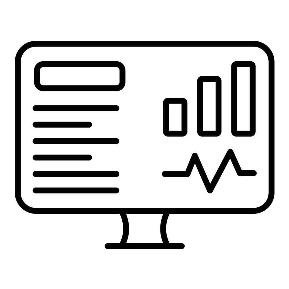 Dashboard Line Icon vector