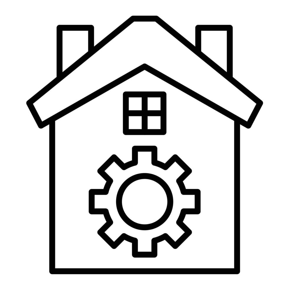 Home Automation Line Icon vector
