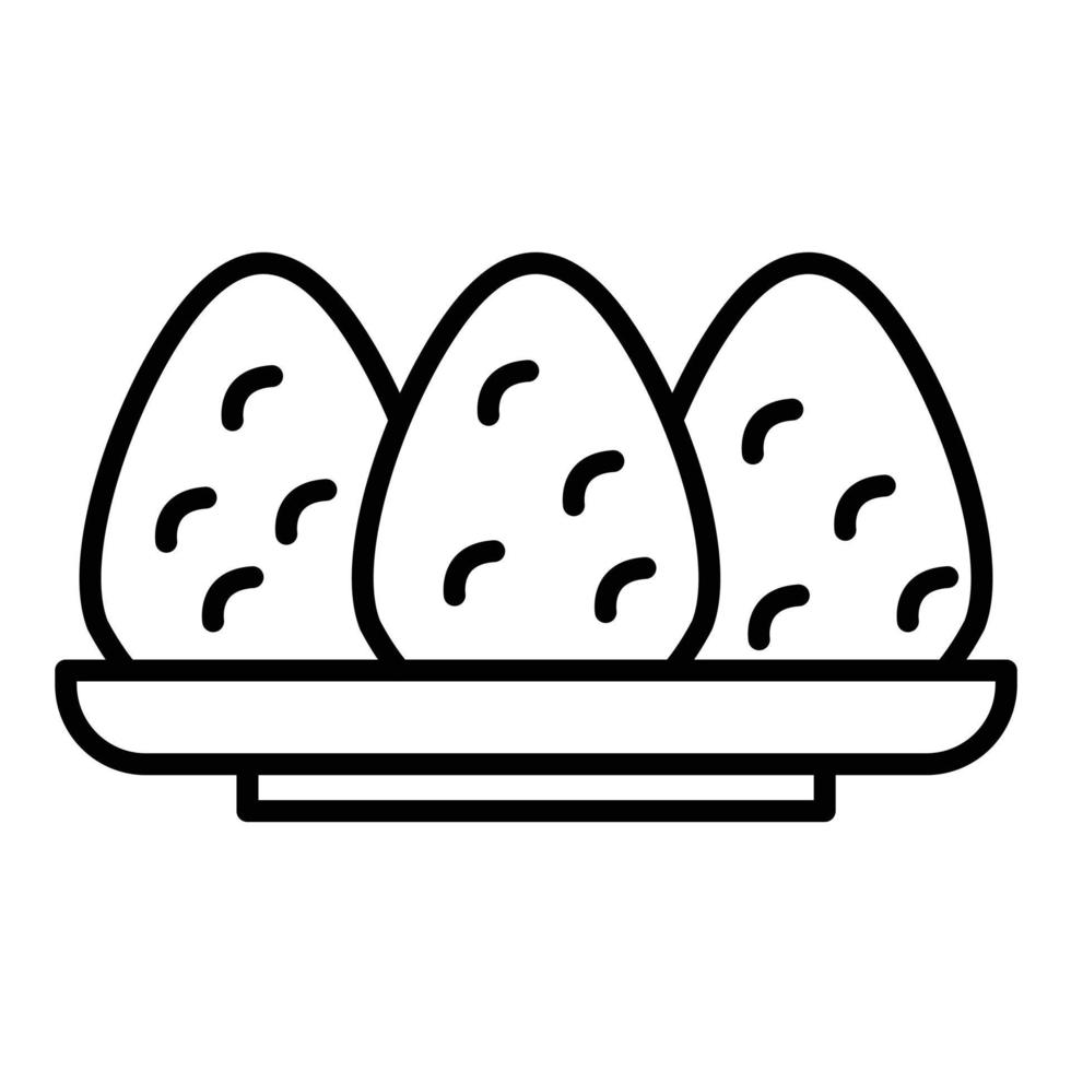 Coxinha Line Icon vector