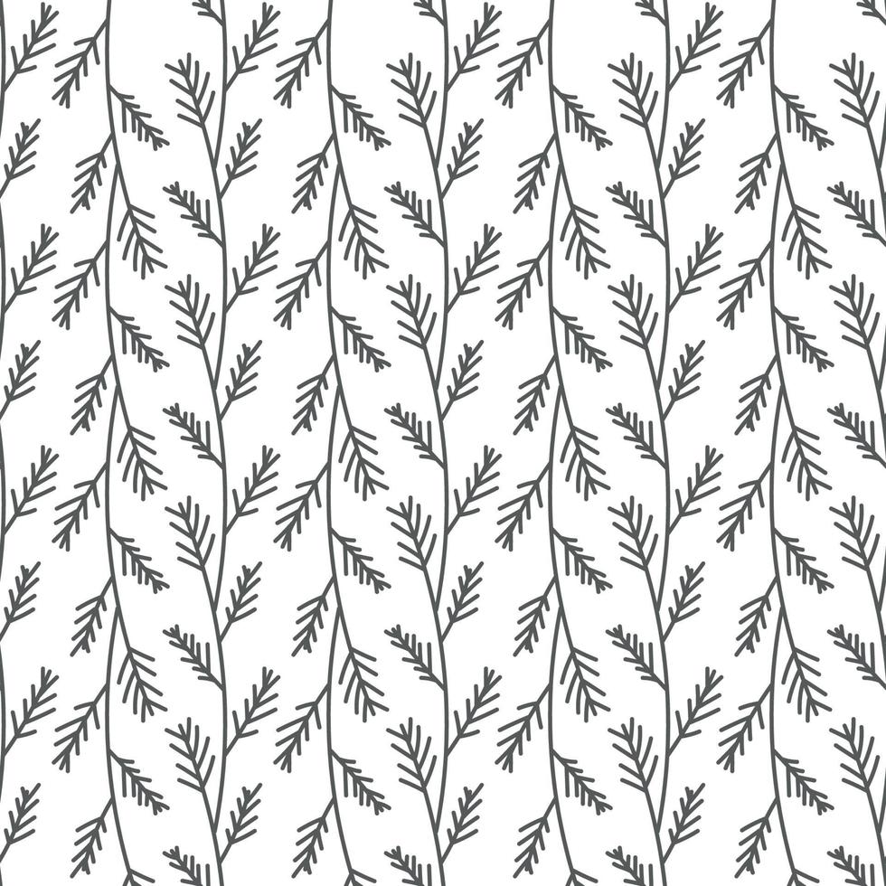 patrón abstracto sin fisuras con hojas. ambiente de invierno. niños lindos vivero repetición de patrones sin fisuras. diseño en estilo boho para imprimir en textil o papel. impresión escandinava. vector