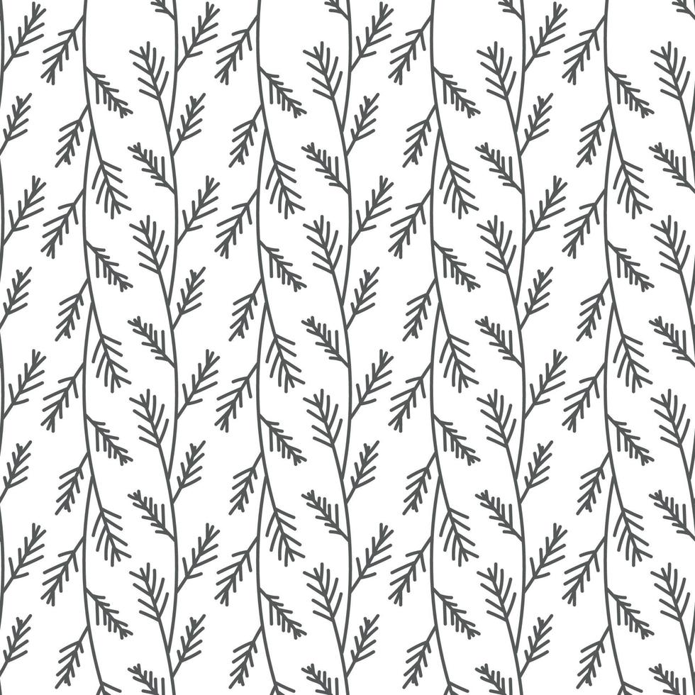 Abstract seamless pattern with  leaves. Winter  atmosphere. Cute kids nursery seamless pattern repeat.  Design in boho style for printing on textile or paper. Scandinavian print. vector