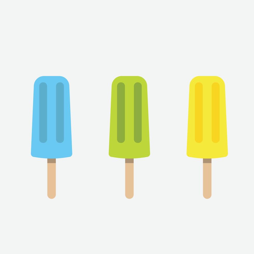 ilustración de paleta para el tema del verano. vector