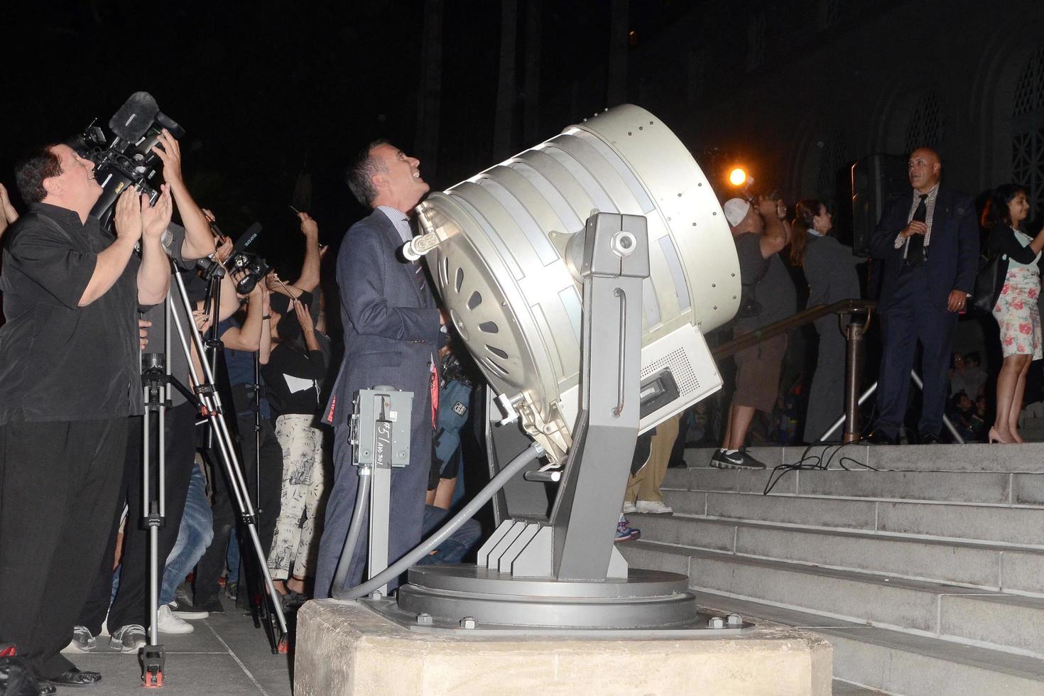 LOS ANGELES, JUN 15 - Burt Ward at the Bat Signal Lighting Ceremony to honor Adam West at the Los Angeles City Hall on June 15, 2017 in Los Angeles, CA photo