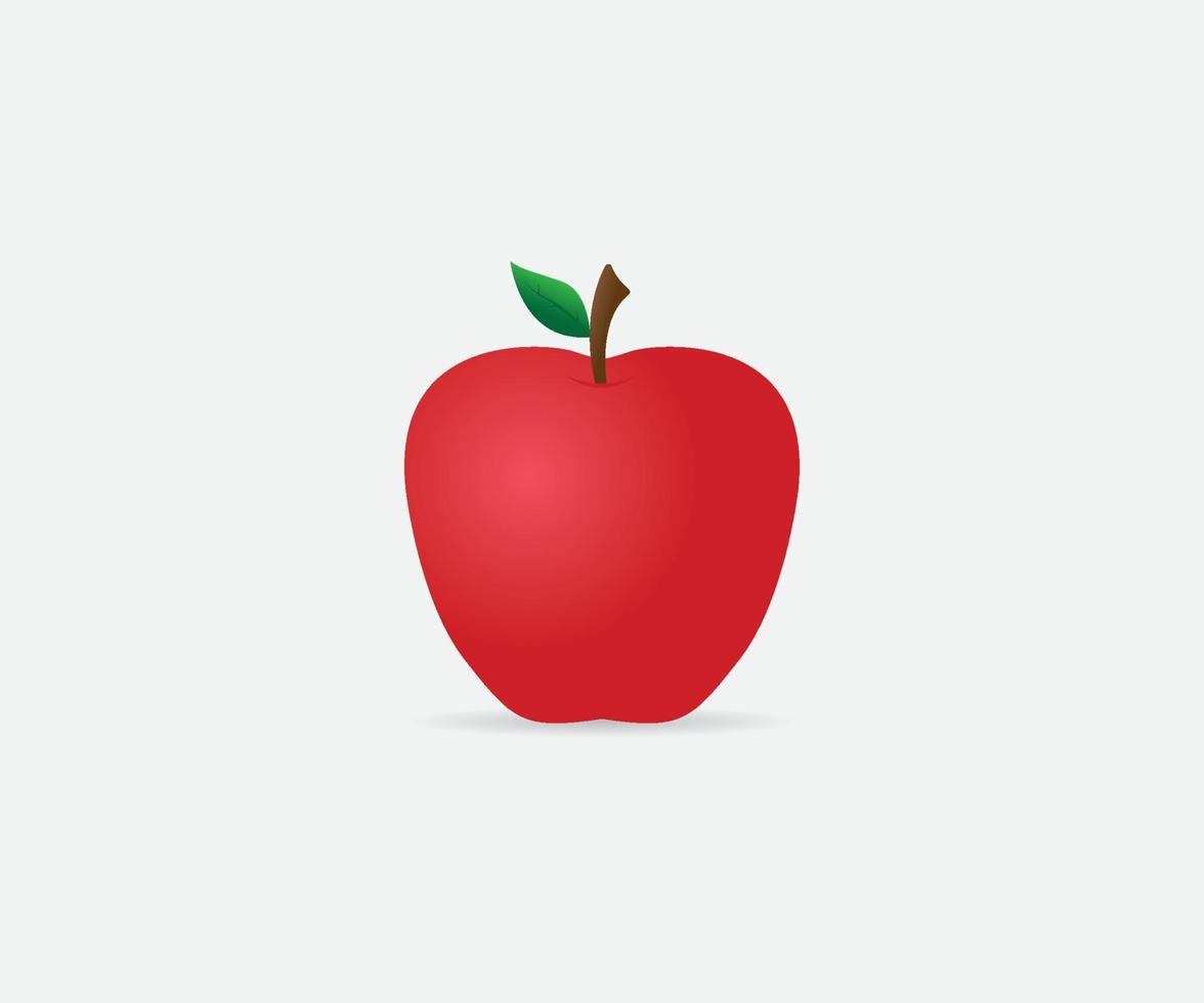 diseño fresco del vector de la fruta de la manzana