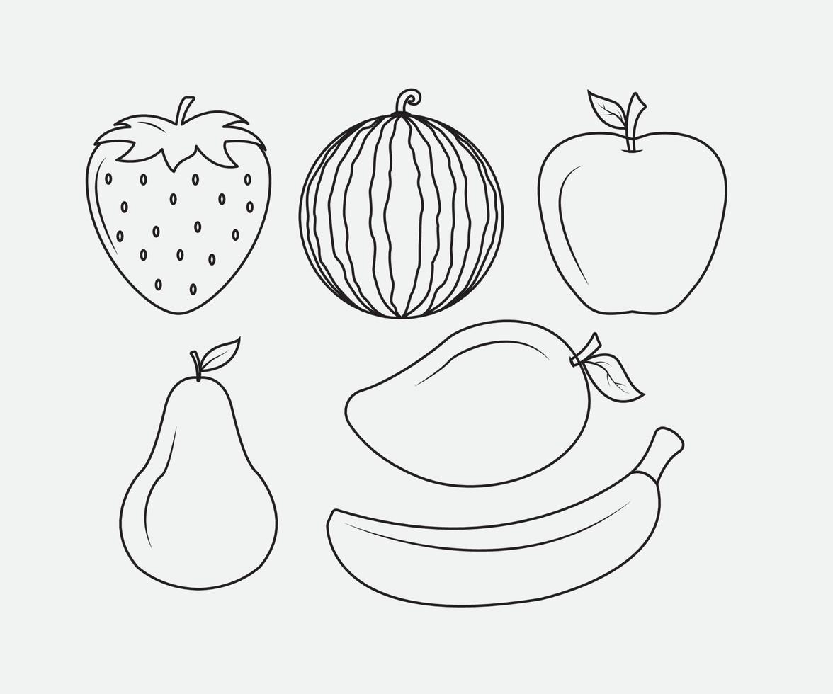 Coloring Pages | Quince Fruit Drawing for Kids