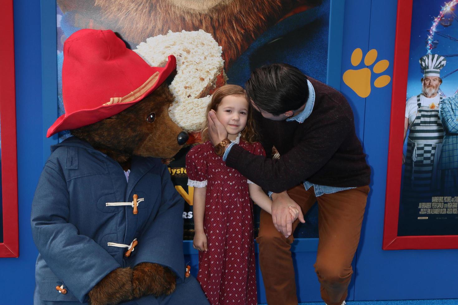 LOS ANGELES, JAN 6 - Brett Dalton, Daughter at the Paddington 2 US Premiere at Village Theater on January 6, 2018 in Westwood, CA photo