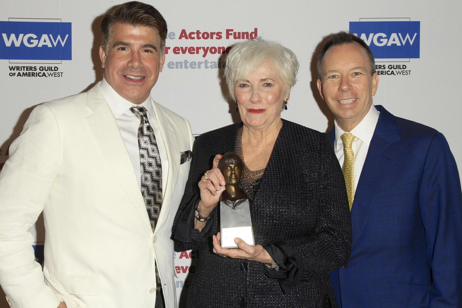 LOS ANGELES, JUN 11 - Brian Batt, Betty Buckley, Keith McNutt at the Actors Funds 21st Annual Tony Awards Viewing Party at the Skirball Cultural Center on June 11, 2017 in Los Angeles, CA photo