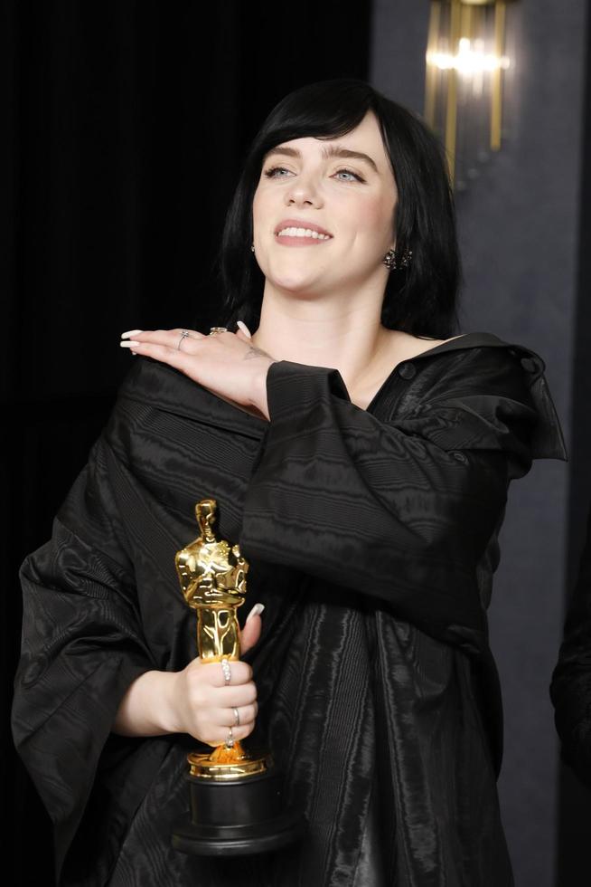 LOS ANGELES, MAR 27 - Billie Eilish at the 94th Academy Awards at Dolby ...