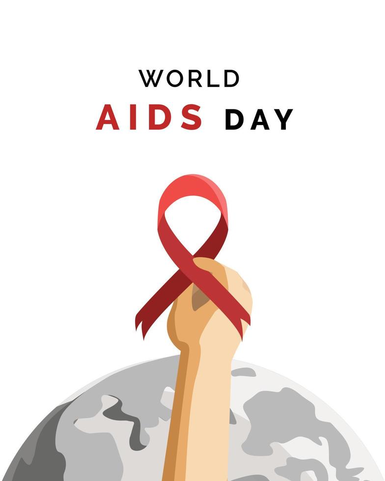 World Aids Day Vector Illustration