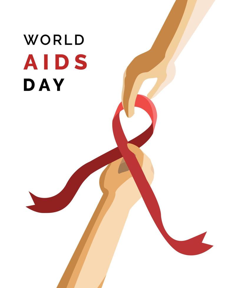 World Aids Day Vector Illustration