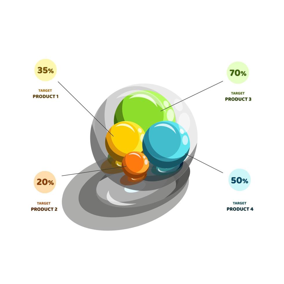 3d vector infographic design elements