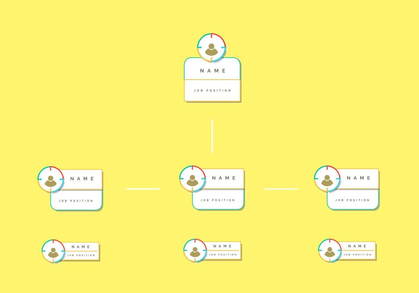 organigrama infográfico diseño vectorial vector