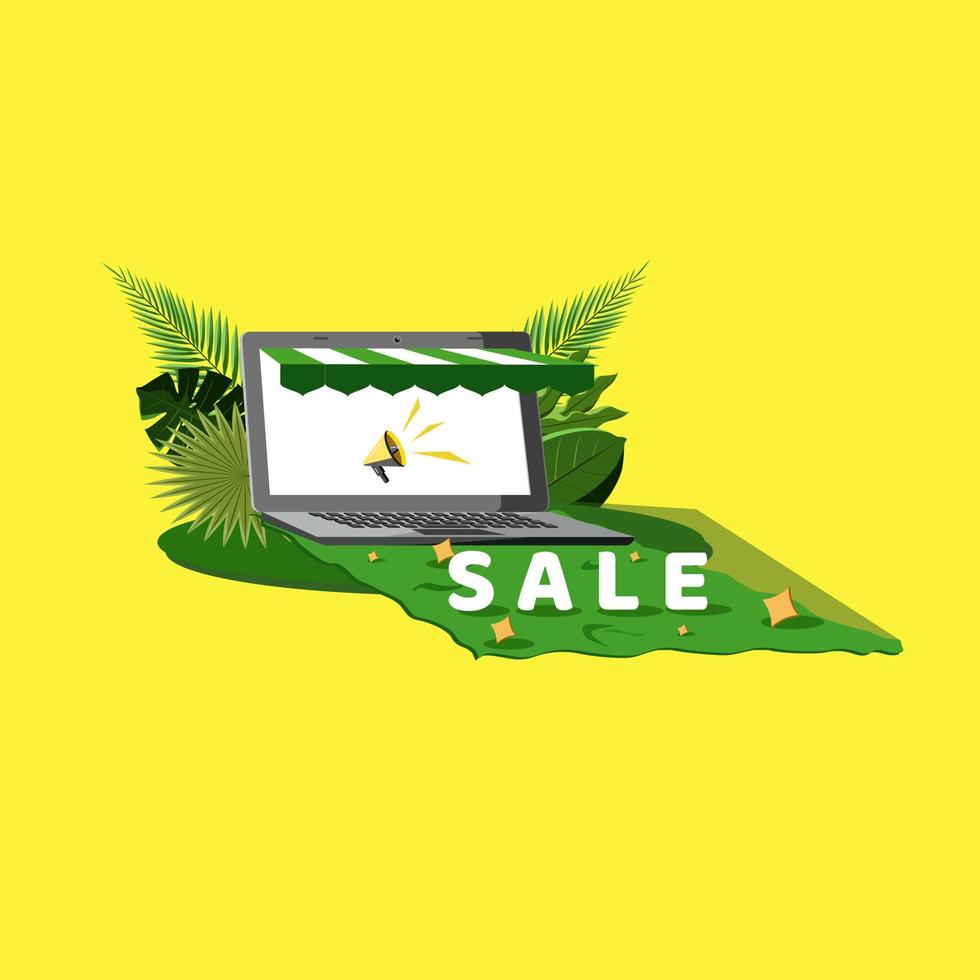 Vector illustration of discount sales