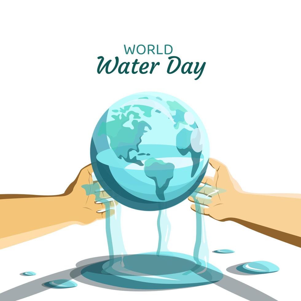 World water day vector illustration
