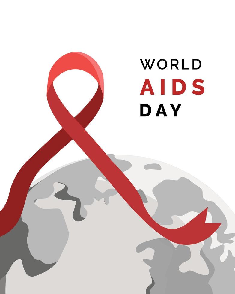 World Aids Day Vector Illustration