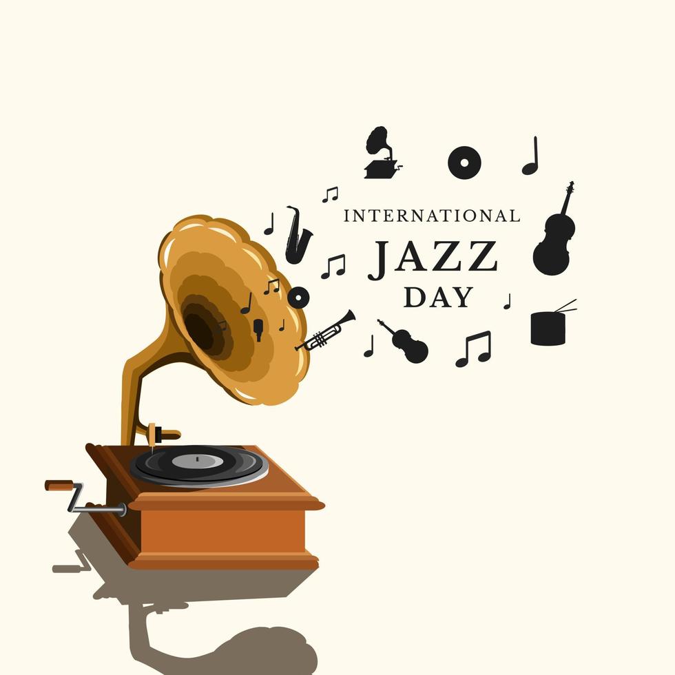 International Jazz Day vector