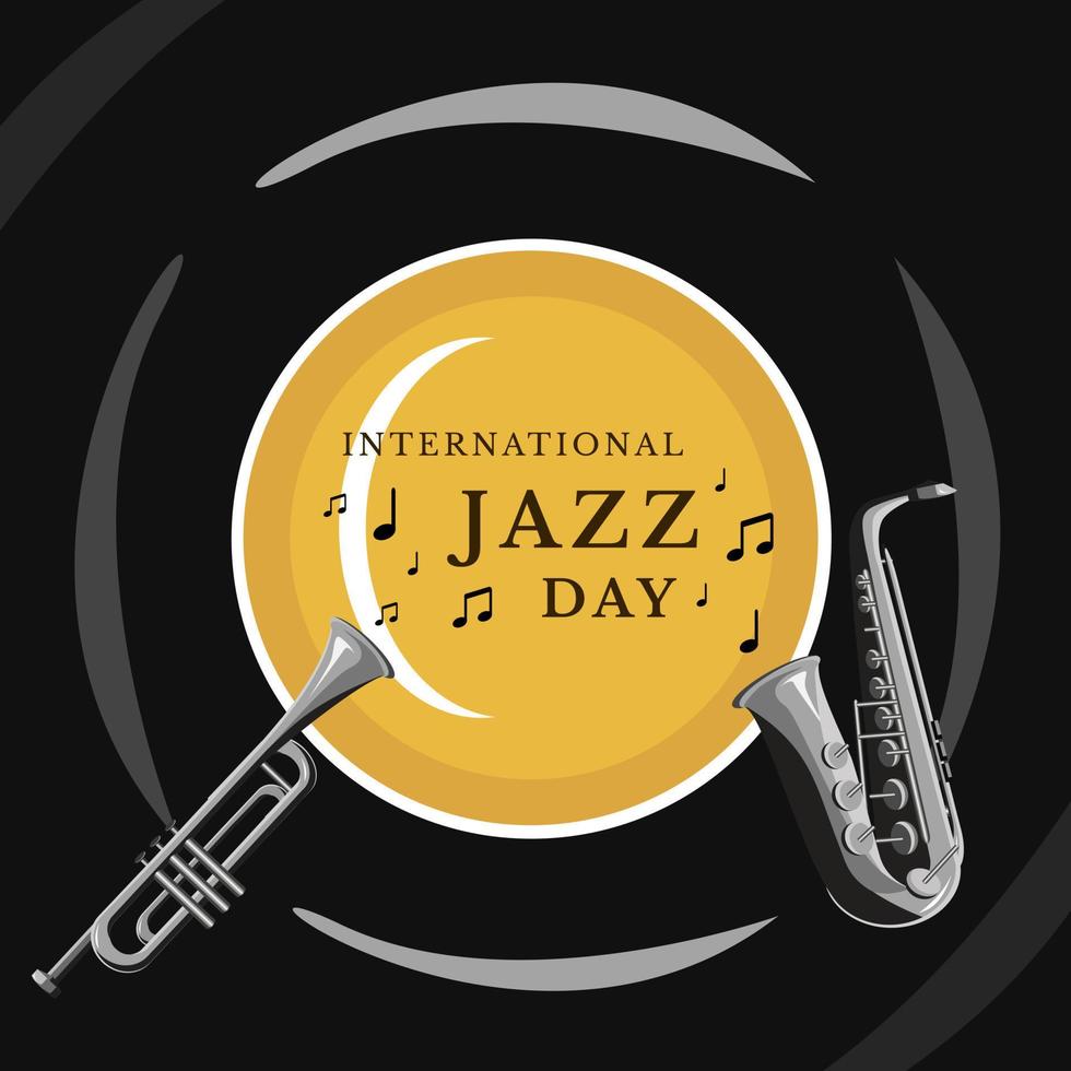 International Jazz Day vector