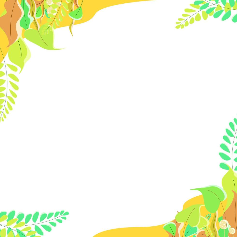 Plants illustration background for nature theme vector