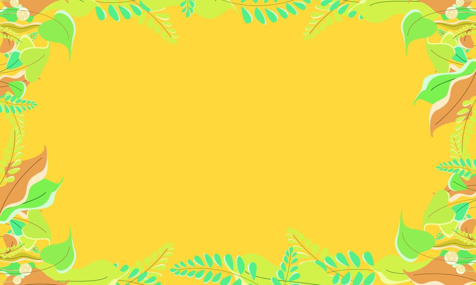 Plants illustration background for nature theme vector