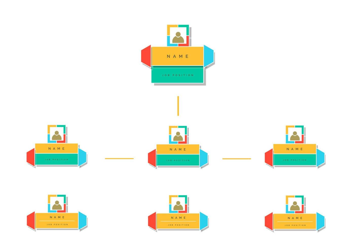 organigrama infográfico diseño vectorial vector