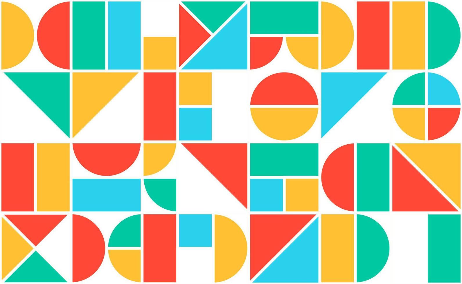 Color Geometric Pattern Background Vector