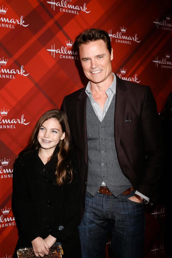 LOS ANGELES, DEC 4 - Bella Neal, Dylan Neal at the Christmas At Holly Lodge Screening at 189 The Grove Drive on December 4, 2017 in Los Angeles, CA photo