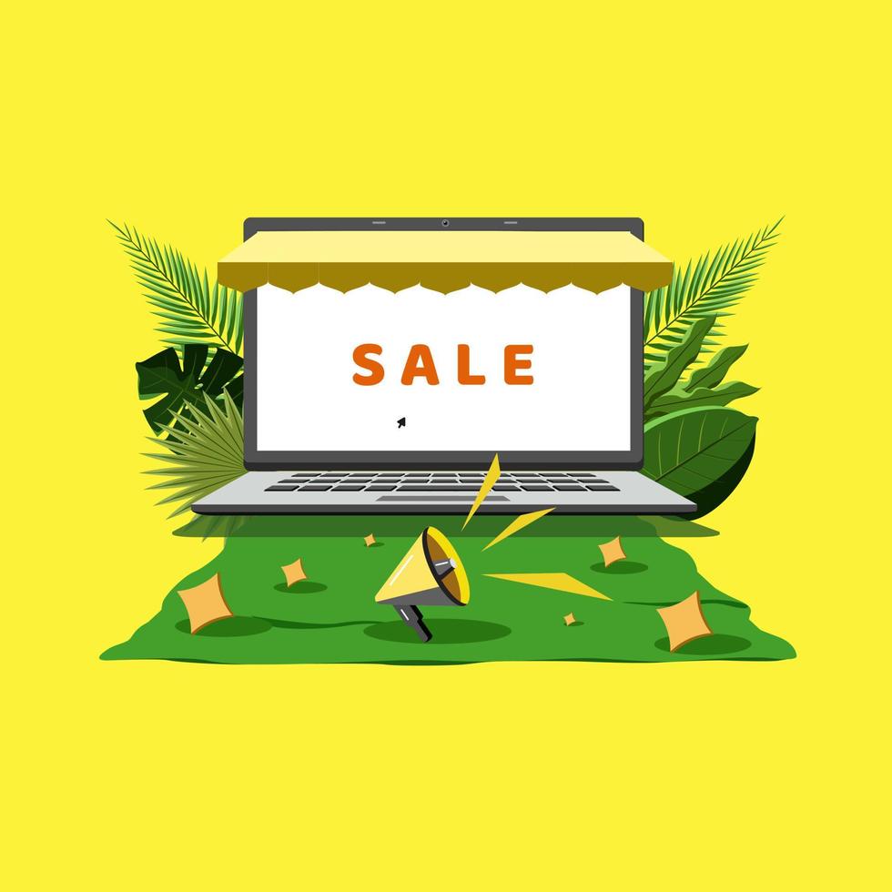 Vector illustration of discount sales