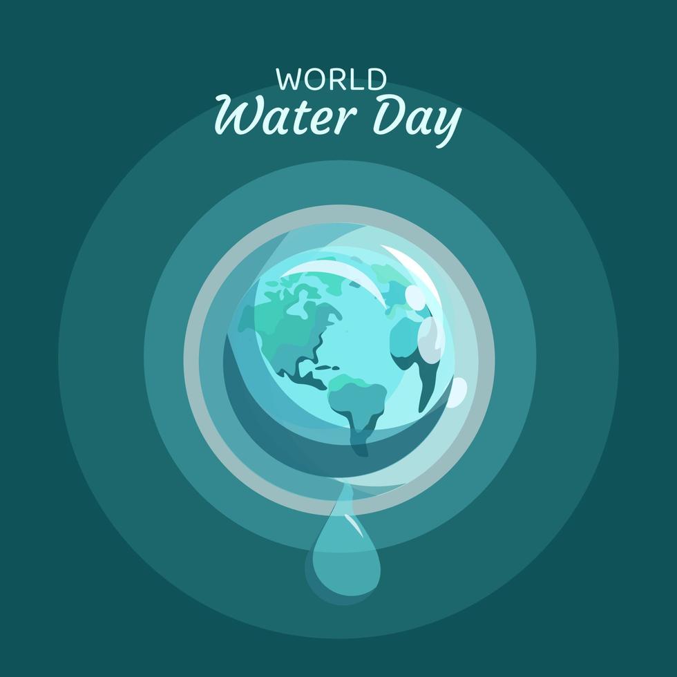 World water day vector illustration