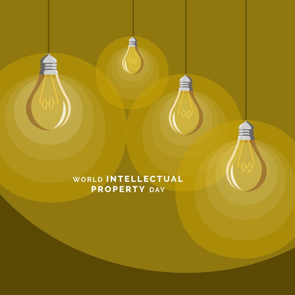 dia mundial de la propiedad intelectual vector