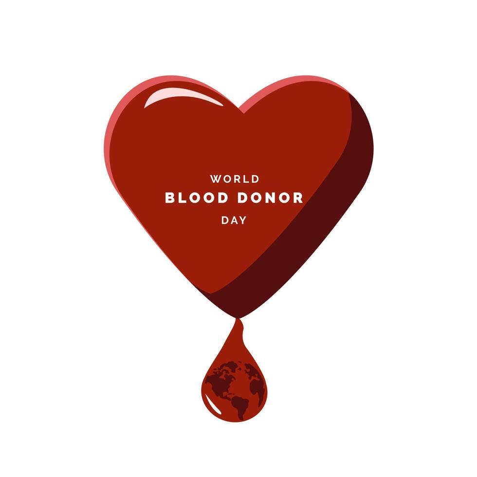 día mundial de la donación de sangre vector