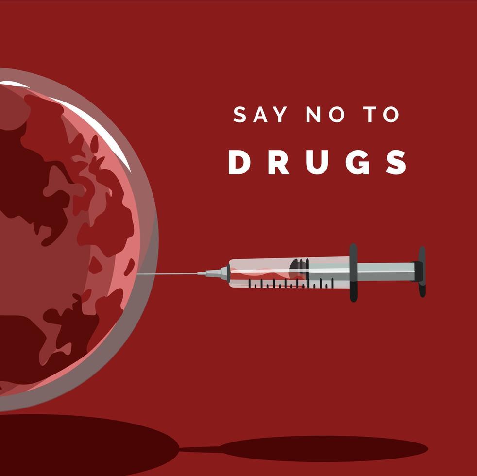Say no to drugs vector