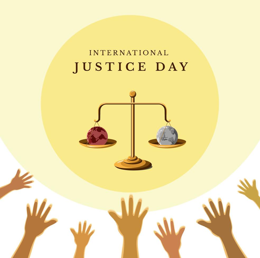 International Justice Day vector