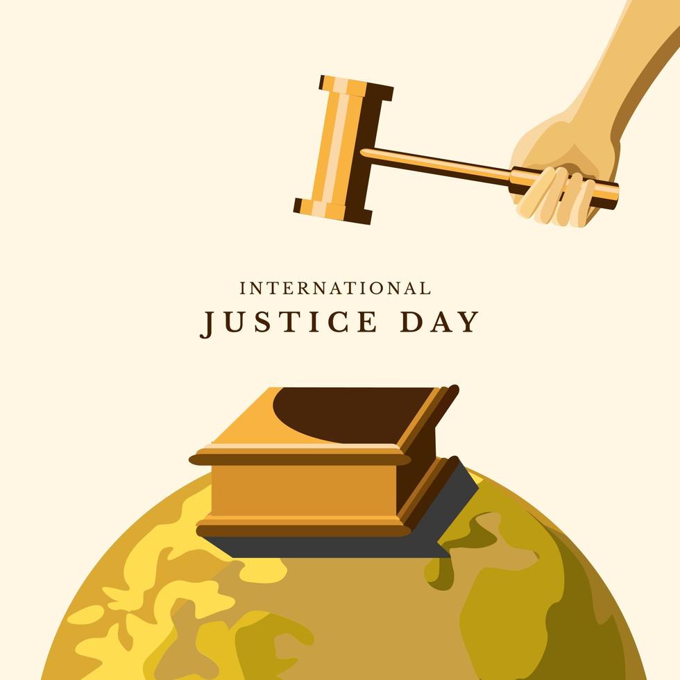 International Justice Day vector