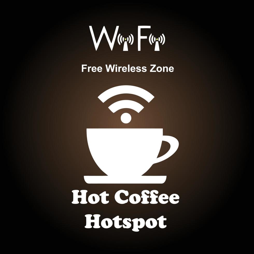 free wifi poster vector