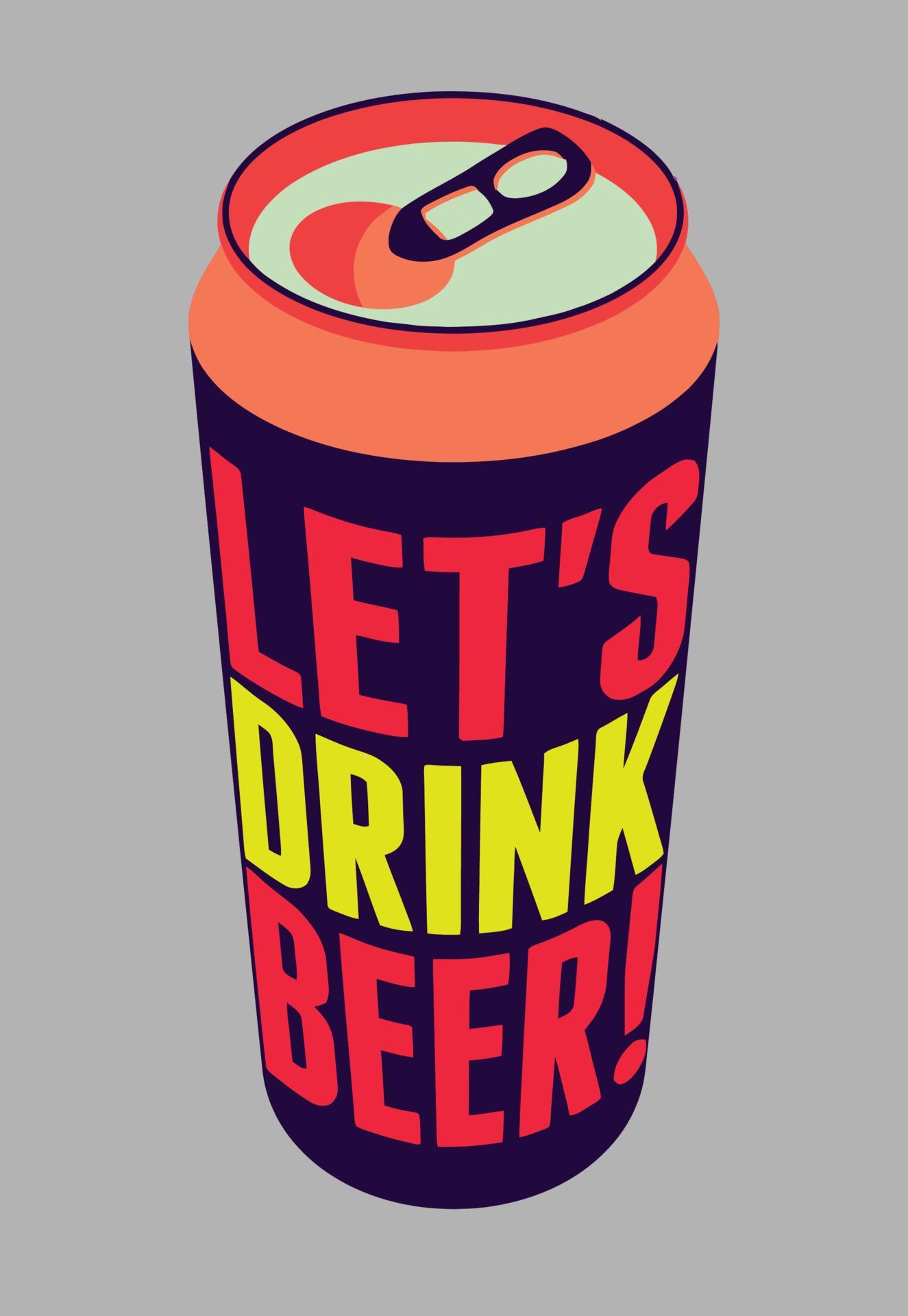 lets drink beer 7575830 Vector Art at Vecteezy