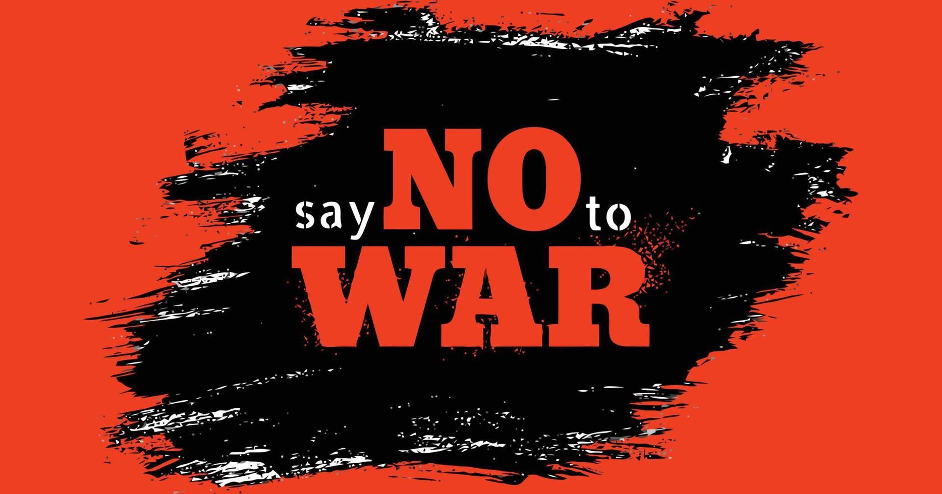 say no to war vector