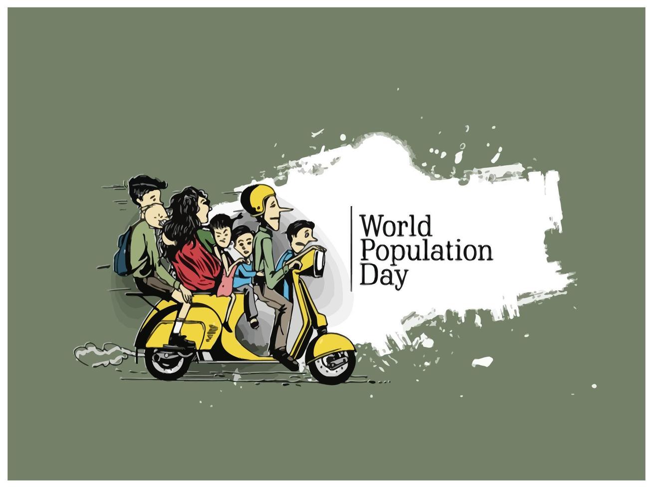 World Population day vector